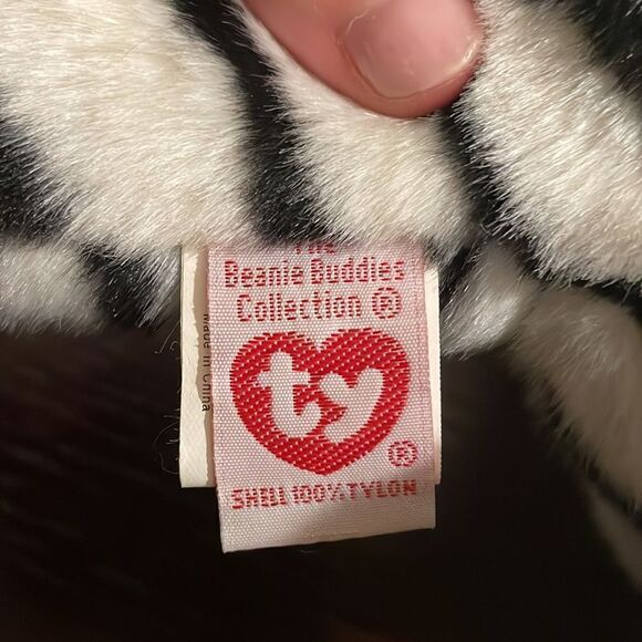 2000 Ty Beanie Buddy Blizzard the White Tiger Excellent Condition 18” Vintage - Picture 8 of 10